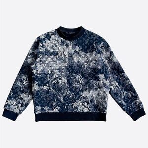 Louis Vuitton Blue Tapestry Monogram Sweater